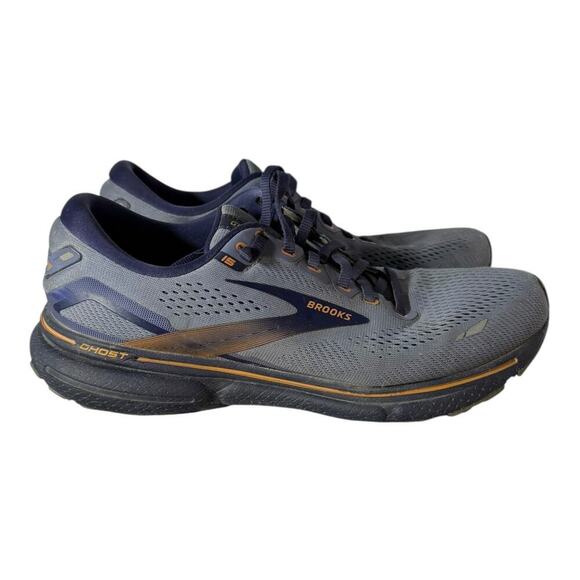 Brooks Shoes - Brooks Ghost 15 Men's Size 9 Road Running Shoes Athletic Sneakers Low Top Blue
